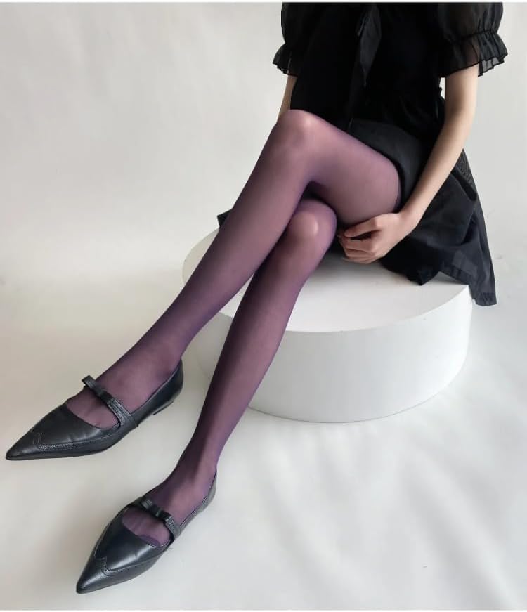 TYATVS Funky Colorful Tights for Women Whimsy Twee Colored Stockings Teal Fun Tights Y2k Emo Whimsigoth Clothes - Image 2